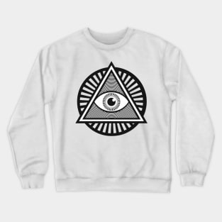 All-Seeing Illuminati Eye Symbol Crewneck Sweatshirt